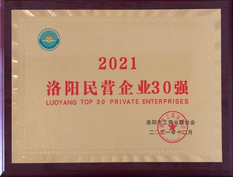 2021洛陽民營企業30強